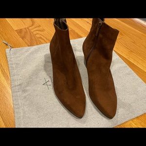 Suede water proof ankle boots